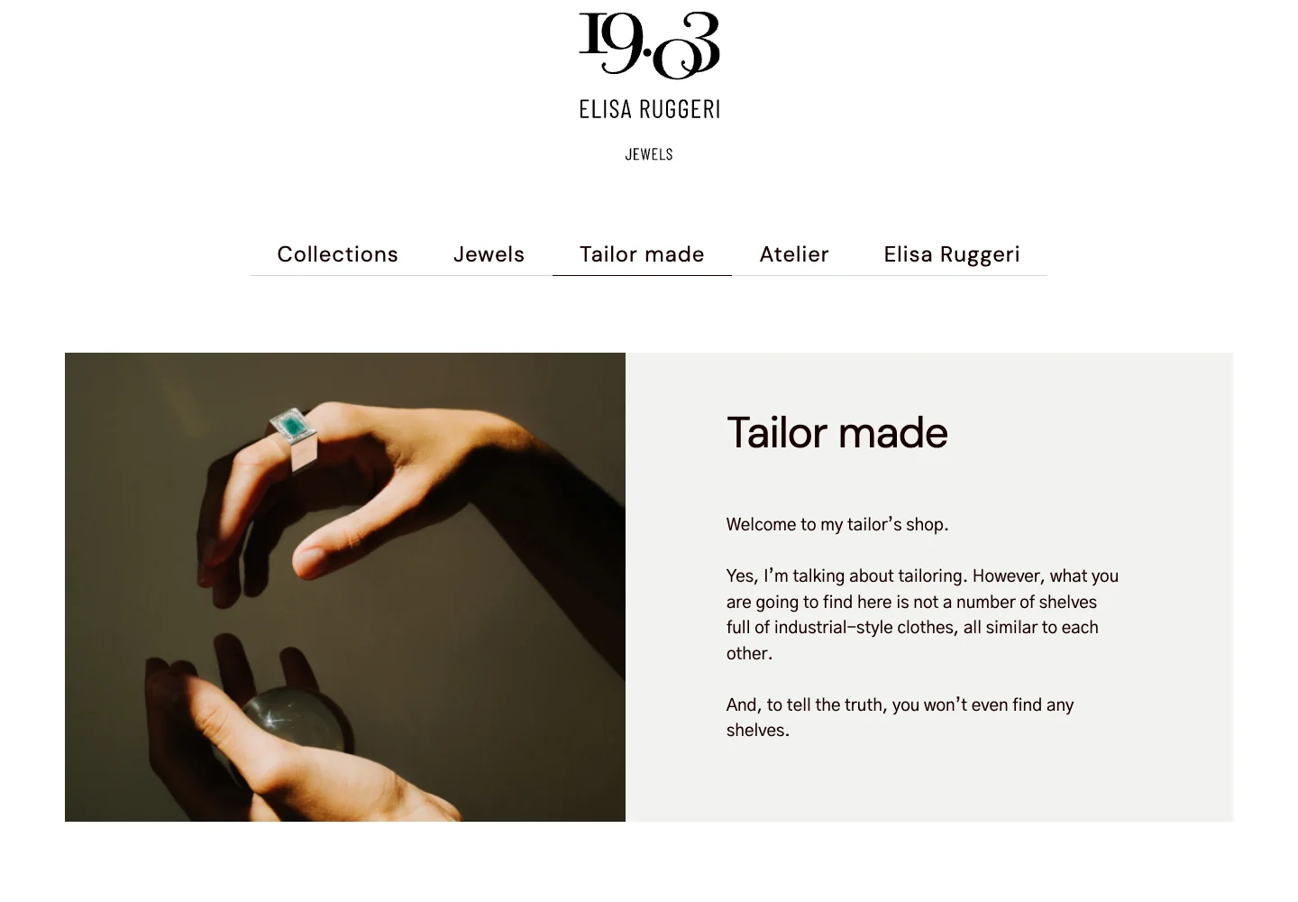 1903 Jewels — Tailor Made