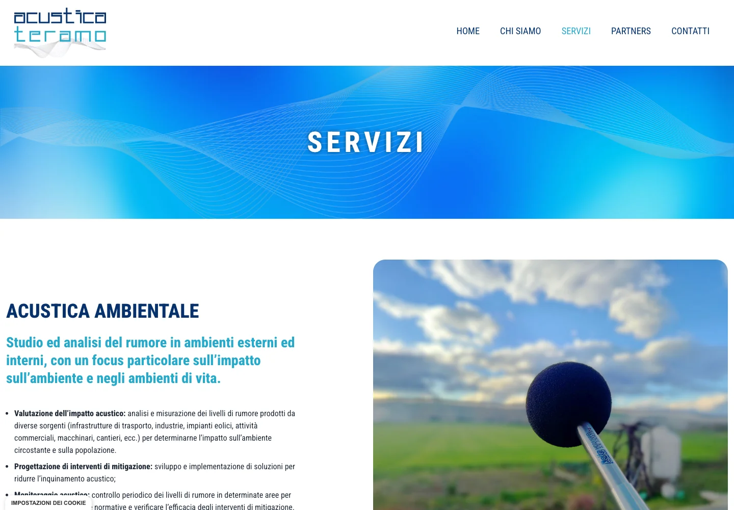 Acustica Teramo — Servizi