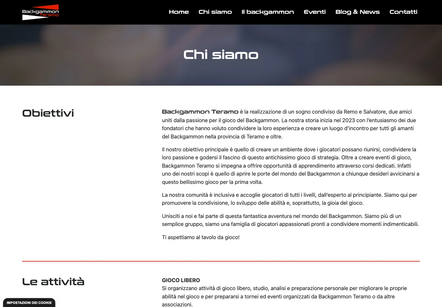 Backgammon Teramo — Chi siamo