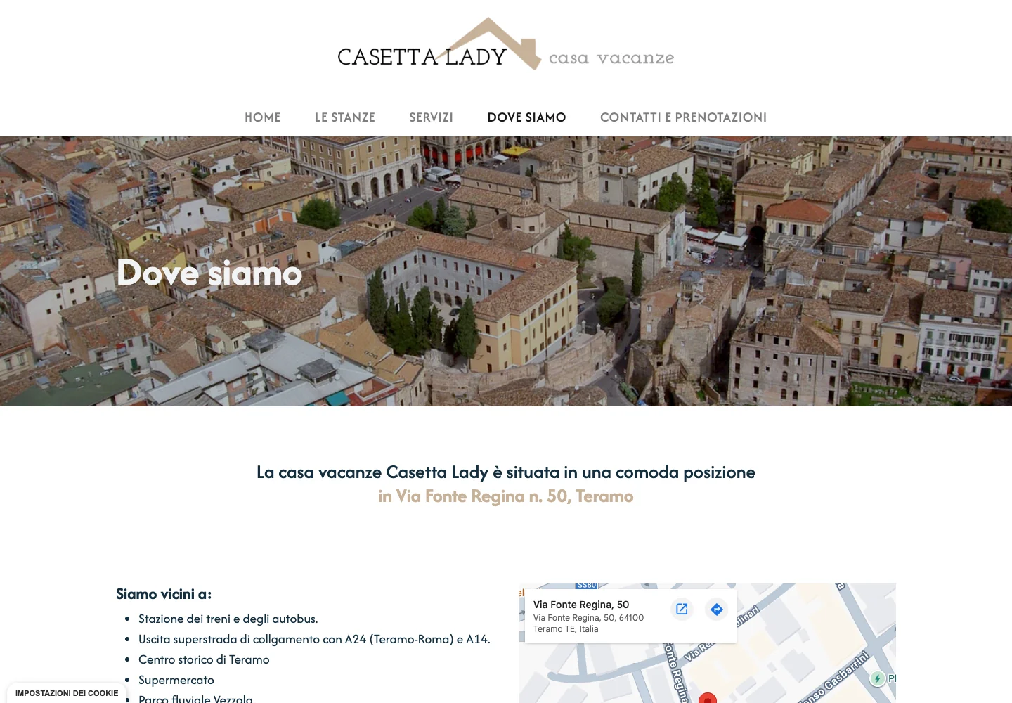 Casetta Lady — Dove siamo
