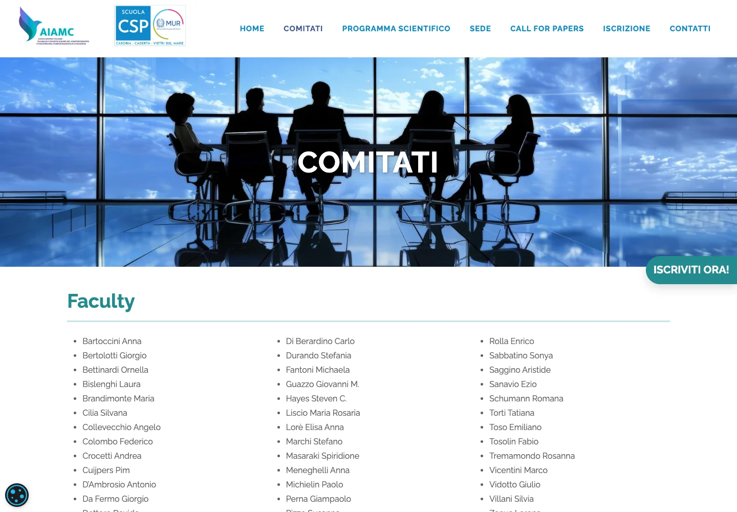 Congresso AIAMC — Comitato scientifico