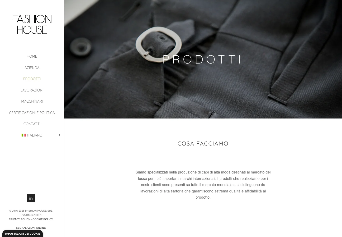 Fashion House — Prodotti