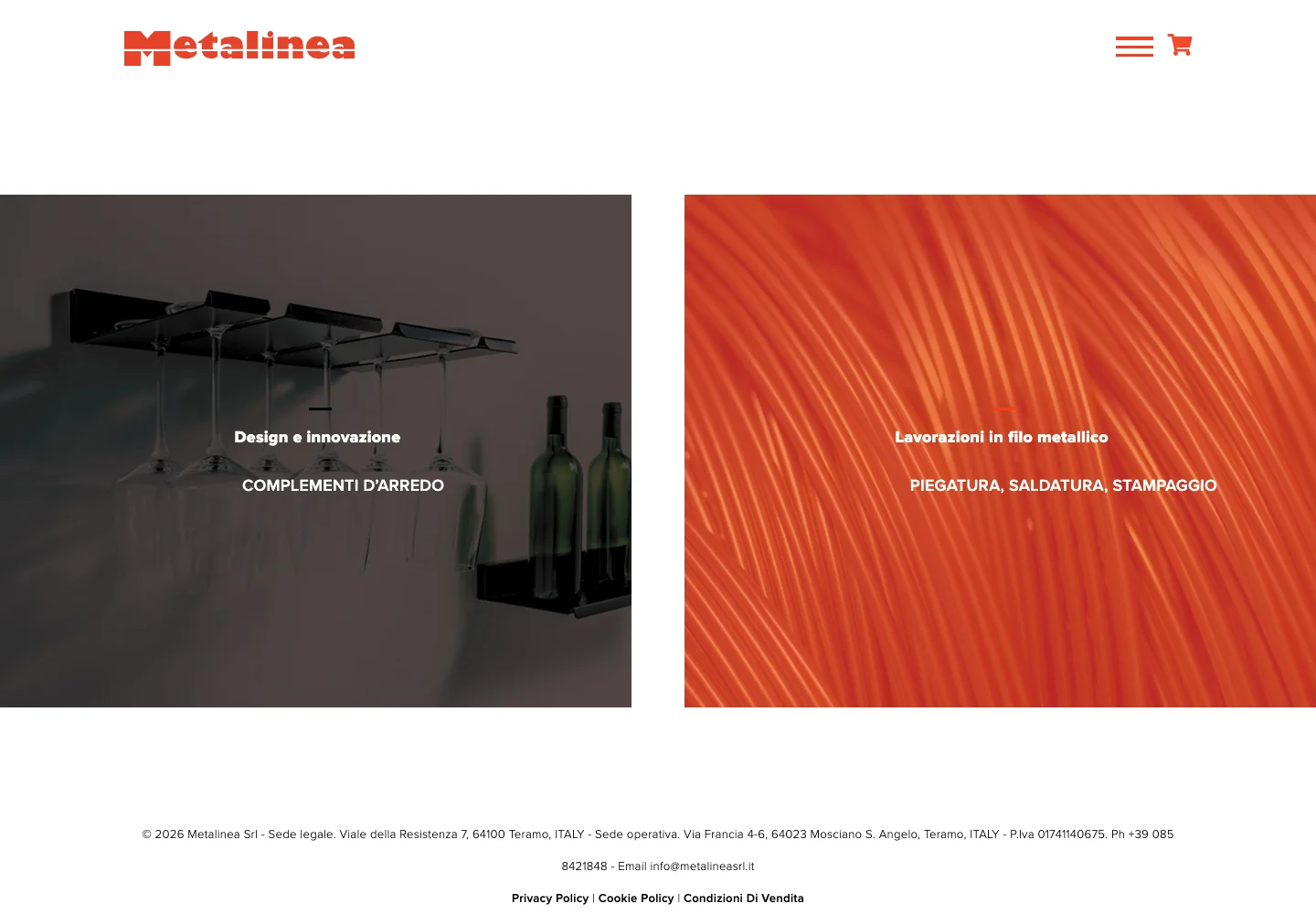 Metalinea — Home — industria e design