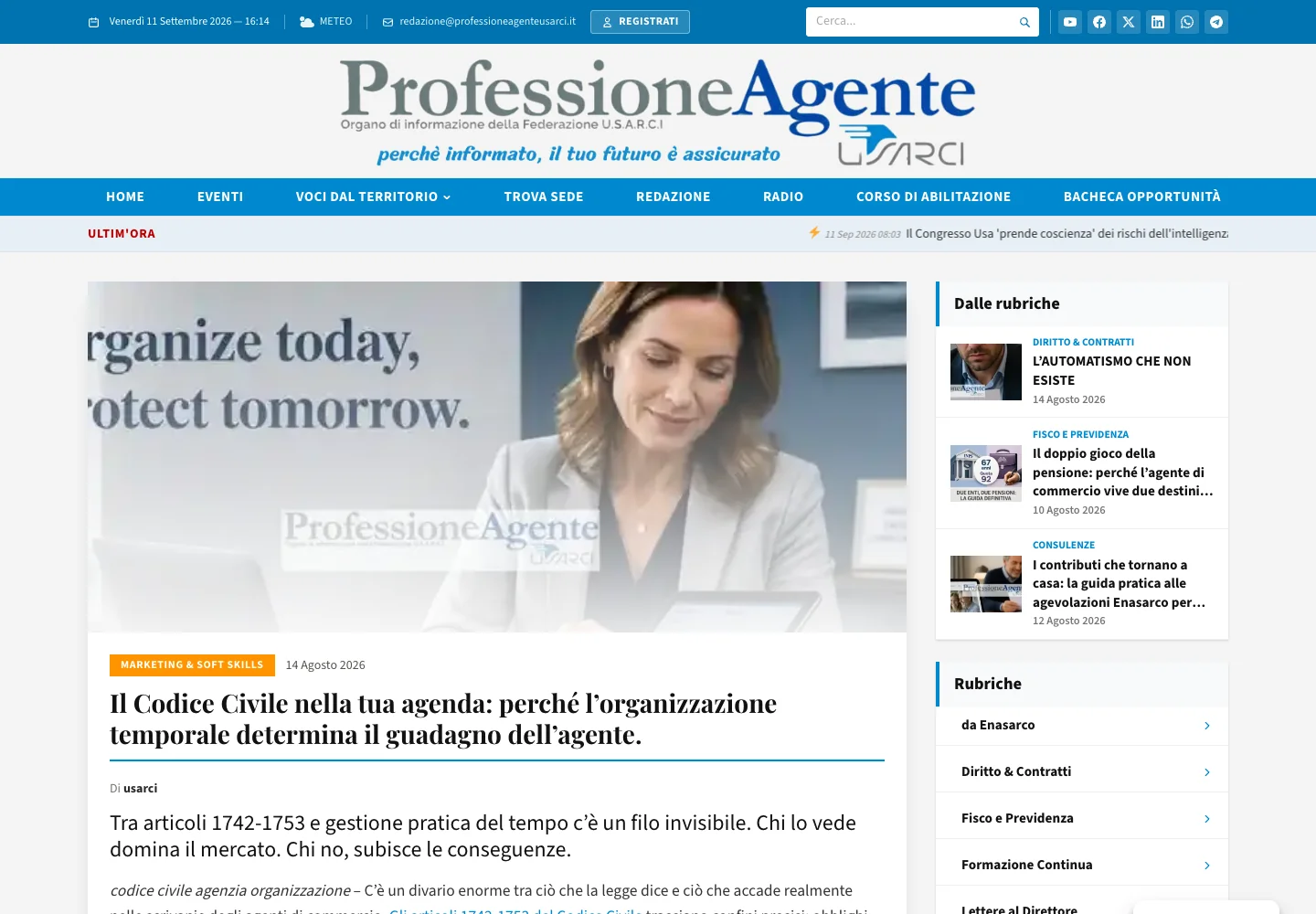 Professione Agente · USARCI — Pagina di approfondimento